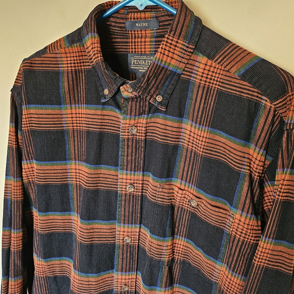 Pendleton Fireside Button Down Cotton Shirt- Size… - image 2